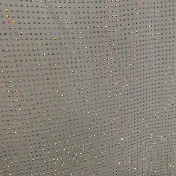 NWT VOCAL ivory rhinestone tank size MEDIUM. Gorgeous and versatile! - Picture 6 of 9